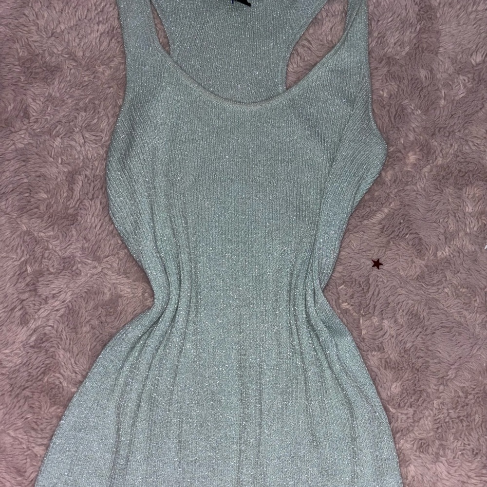 Y2k shimmer sparkly tank top